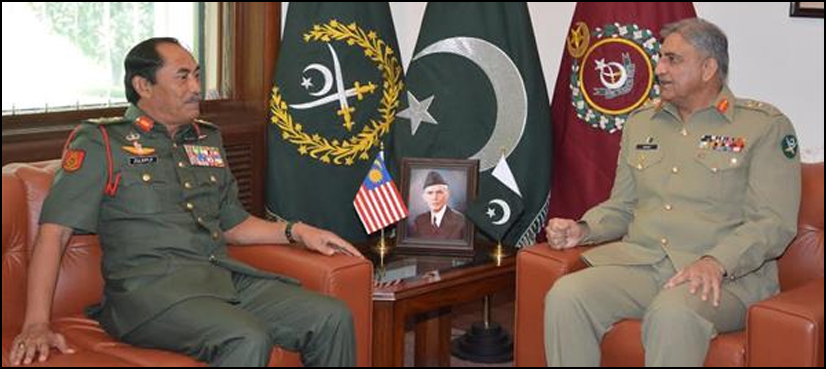 Malaysian army chief appreciates Pakistan's efforts for elimination of terrorism
