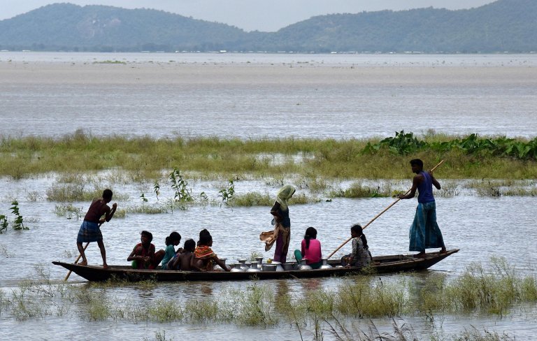 Floods in India's northeast kill 40, endanger rare one-horned rhinos