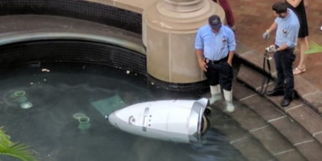 Robot security guard ‘commits suicide’ in public fountain