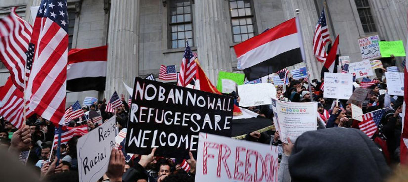 American Muslims decry Trump travel ban