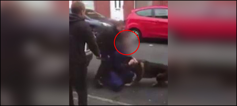 VIDEO: Man bites a UK police dog during arrest