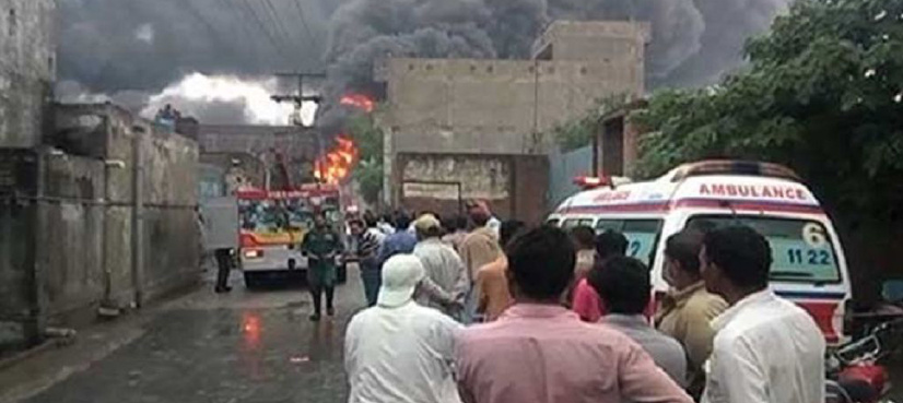 Gujranwala factory fire extinguished after 8 hours of battle