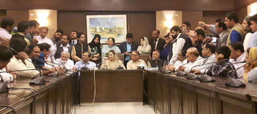Maryam chairs consultative party meeting for effective by-poll campaign