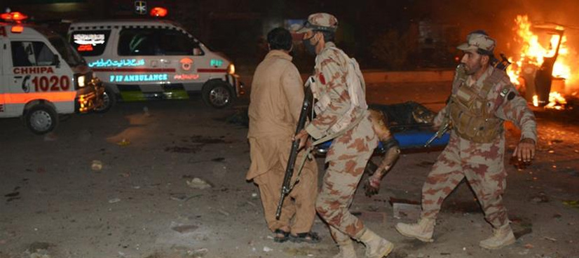 Armed forces personnel among 15 martyred in blast at Quetta's Pishin bus stop