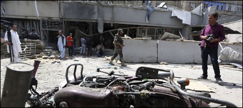 Suicide bomber kills five at bank in Afghan capital