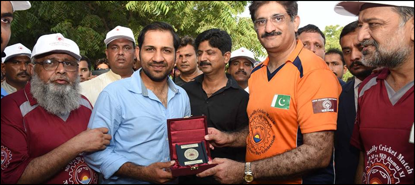 Murad leads team to play friendly T20 cricket match