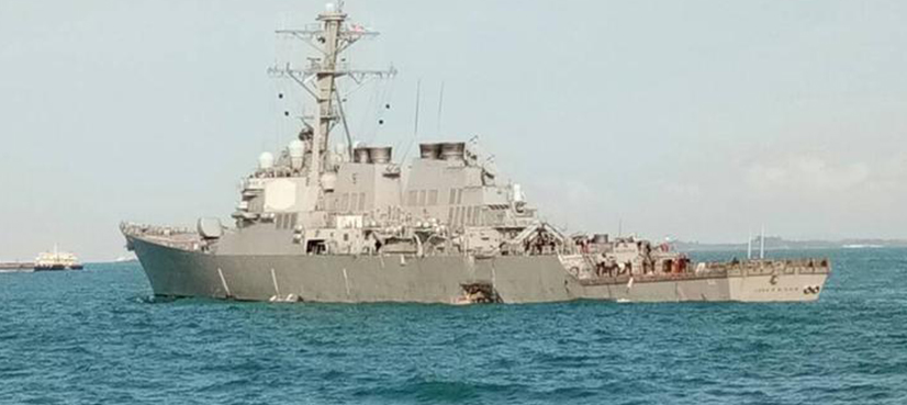 Ten sailors missing after US destroyer collision off Singapore