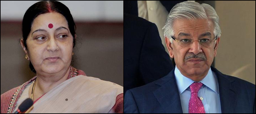 Khawaja Asif asked Sushma Swaraj to name Nawaz Sharif in her UNGA speech: sources
