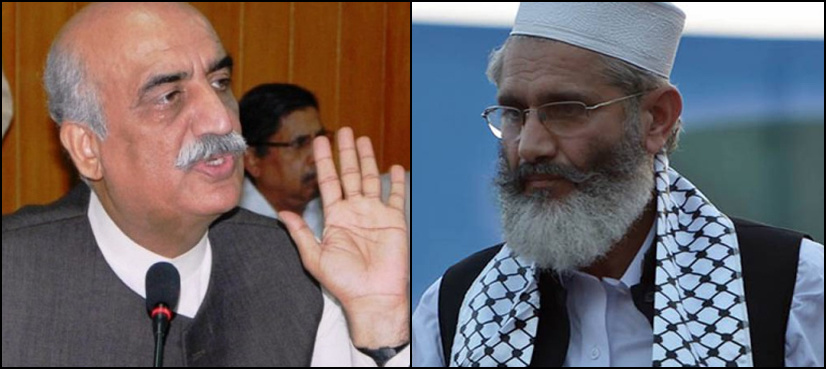 Siraj, Khursheed Shah oppose Imran Khan's snap polls demand