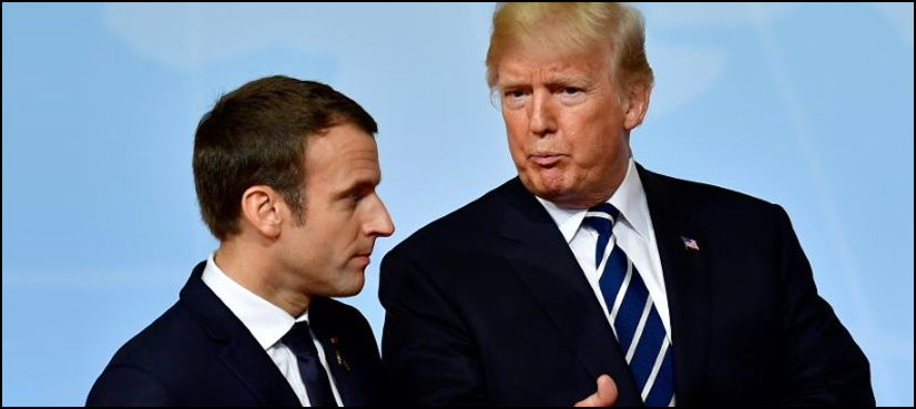 Macron calls tariffs imposed by powerful countries a form of 'blackmail