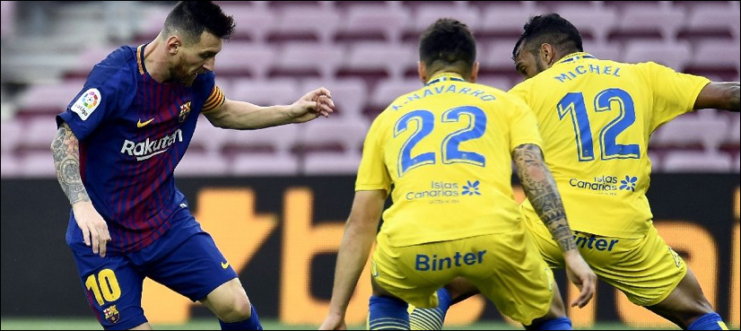 Barcelona win behind closed doors amid Catalonia clashes