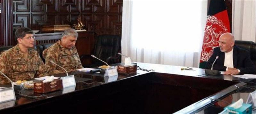 Army chief discusses regional security situation with Afghan president