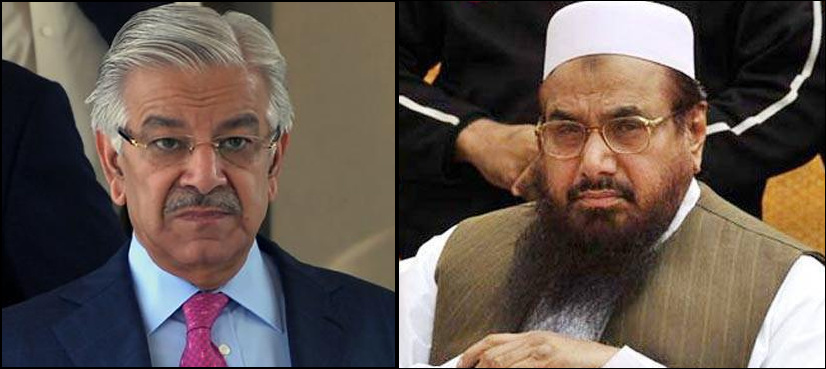 Hafiz Saeed sends defamation notice to Khawaja Asif