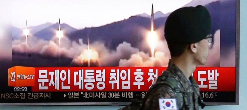 North Korea fires 'short-range ballistic missiles'