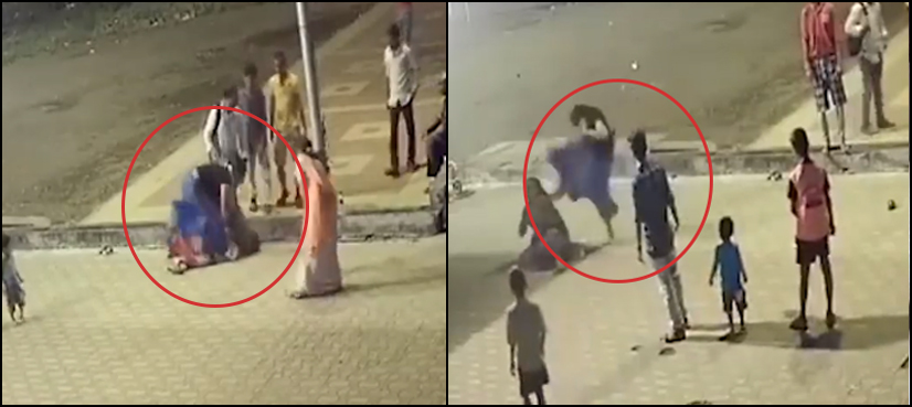 VIDEO: Woman cop badly thrashes devotee over dress objection at Indian temple