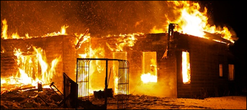 Four children burnt to death in house fire in Ghotki