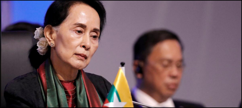 Myanmar's Suu Kyi meets Tillerson, UN chief on Rohingya crisis