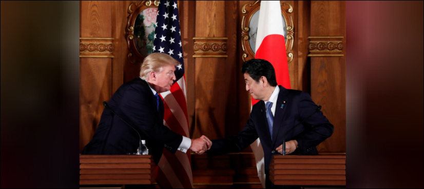 Trump says Japan would shoot North Korean missiles 'out of sky' if it bought US weaponry