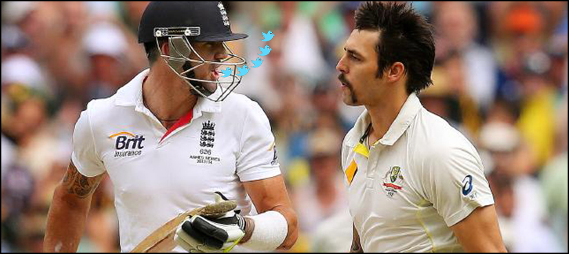 Kevin Pietersen blocks Mitchell Johnson on Twitter after heated exchange