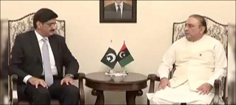 Asif Zardari calls on Sindh CM in Karachi