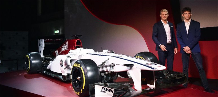Alfa Romeo Sauber unveil slick F1 car and young driver