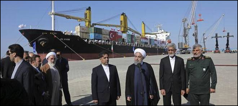 Iranian president inaugurates first phase of Chabahar Port