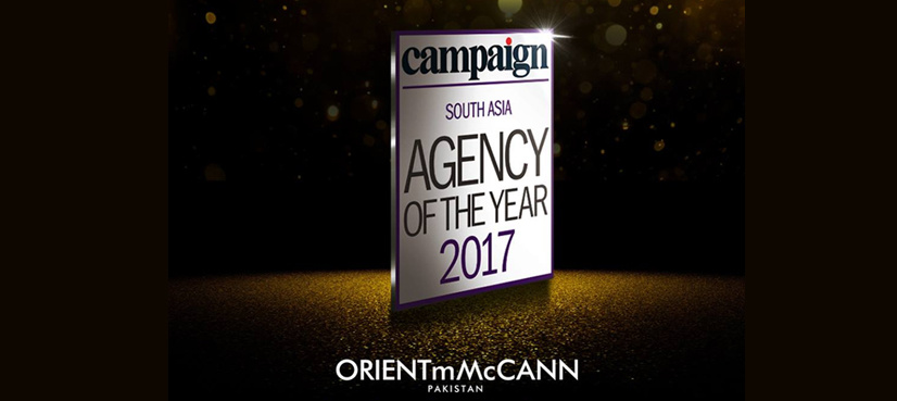 Orientm McCann wins Gold in ‘Pakistan Creative Agency of the Year’ in Campaign Asia Pacific Awards