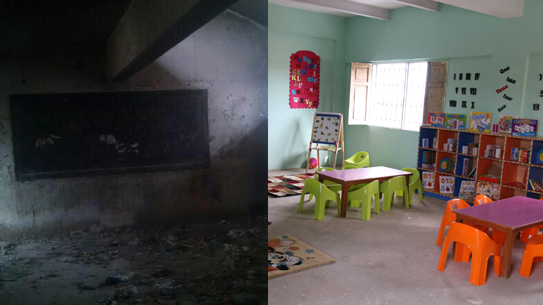 A doctor adopts schools to provide free education to the underprivileged