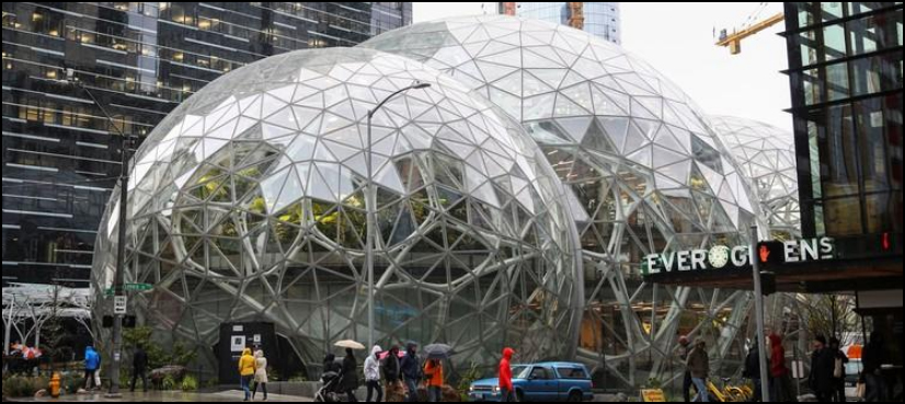 Amazon opens plant-filled "The Spheres" buildings