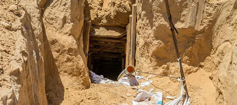 Israel claims destroying tunnel from Gaza for attacks