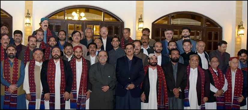 Zardari hails CM Balochistan for supporting democratic system