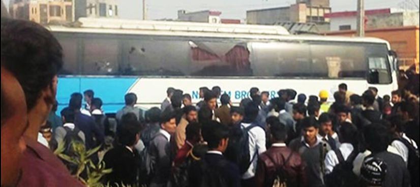 Student crushed under wheels of bus in Rawalpindi