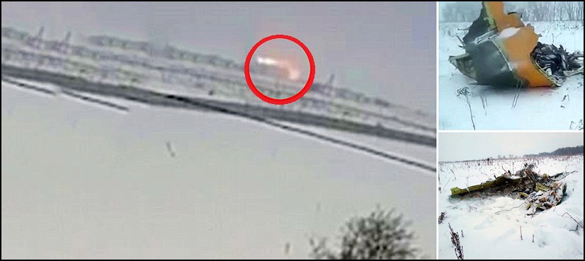 CCTV footage shows moment of Russian plane crash that killed 71 people