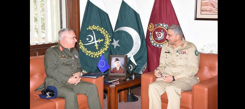 EU military chief discusses security issues with COAS, Defence Minister