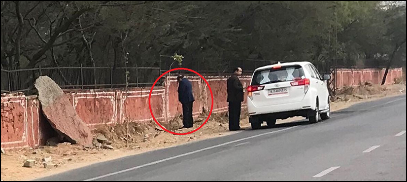 Indian health minister urinates in public, gets mocked after picture goes viral