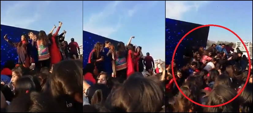 VIDEO: Stage collapses during concert, singer Annie Khalid injured
