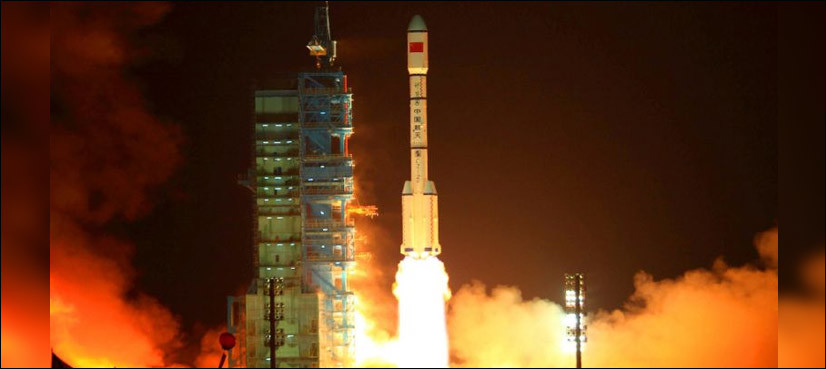 Earth-bound Chinese spacelab plunging to fiery end