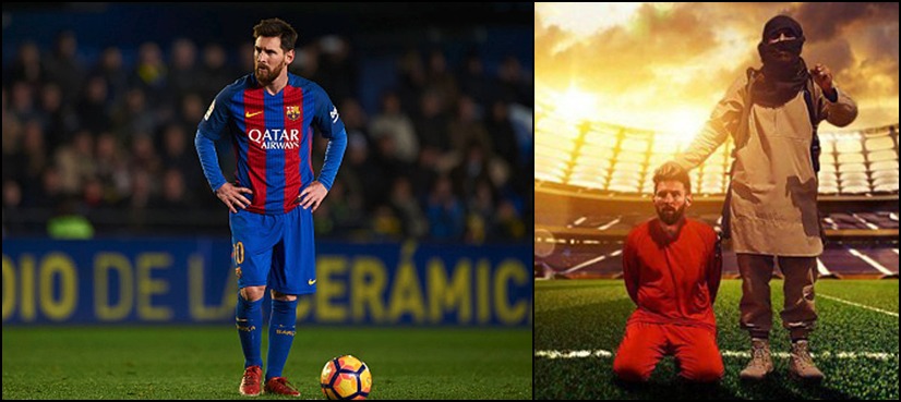 Lionel Messi shown as 'ISIS captive' in poster released by terror outfit