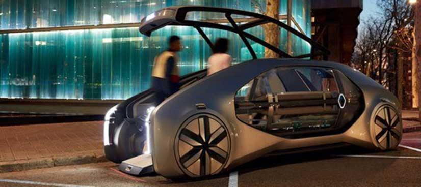 Renault unveils futuristic self-driving car at Geneva Motor Show