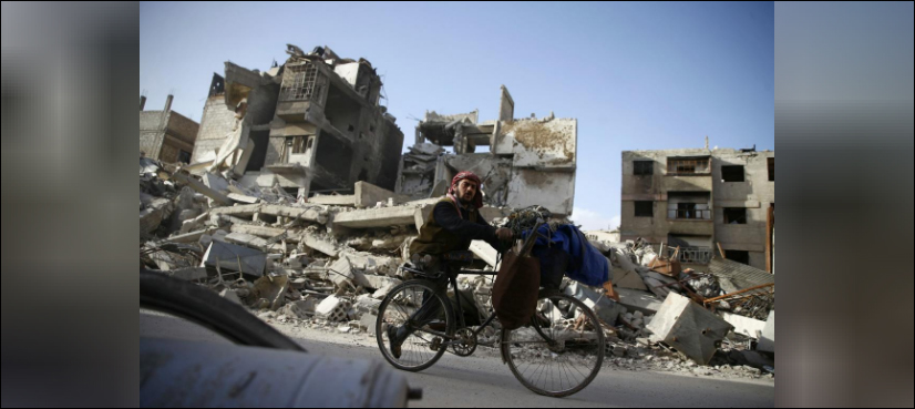 Syrians flee government advances in eastern Ghouta