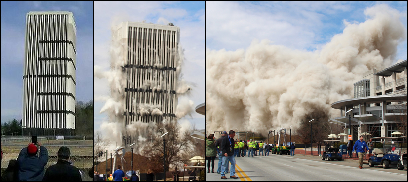 WATCH: Tallest tower built in 1972 in Kentucky’s capital demolished