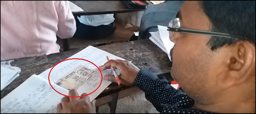 Indian students put currency notes in answer sheets to bribe examiners