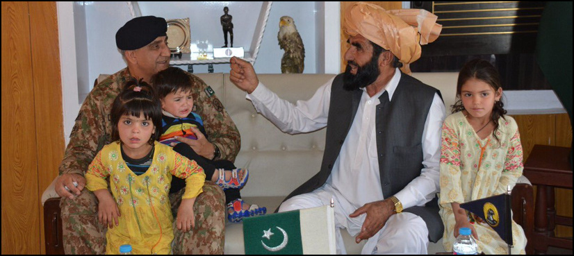 Army chief assures support to Naqeeb's family for justice