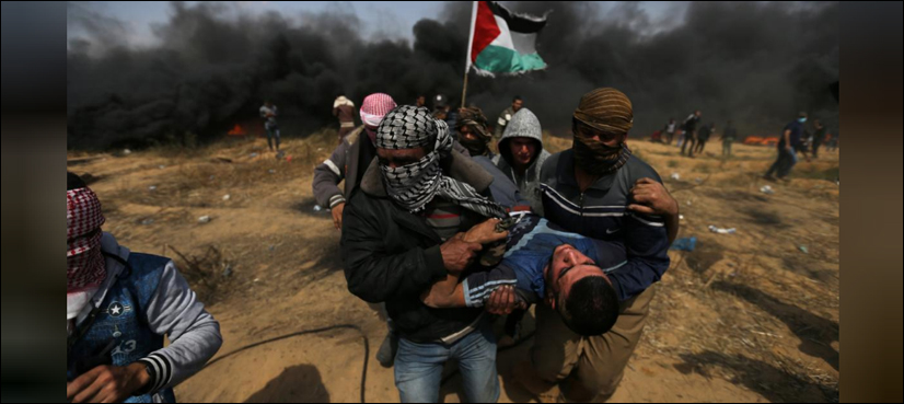 Israeli forces kill three Gaza border protesters, wound 400: medics