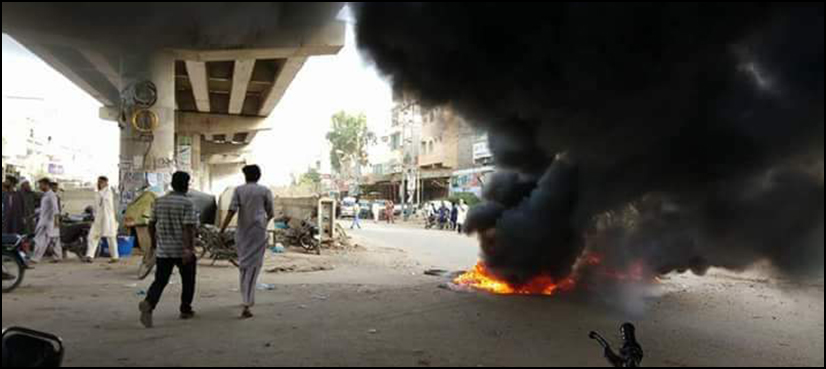 JI protests against power load shedding in Karachi