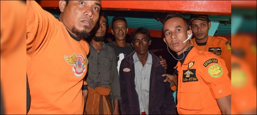 Stranded Rohingya rescued by Indonesian fishermen