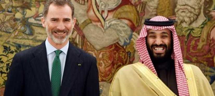 Saudi crown prince in Spain as warship sale mooted