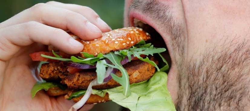 Nausea alert: Shoppers sample burgers made of buffalo worms