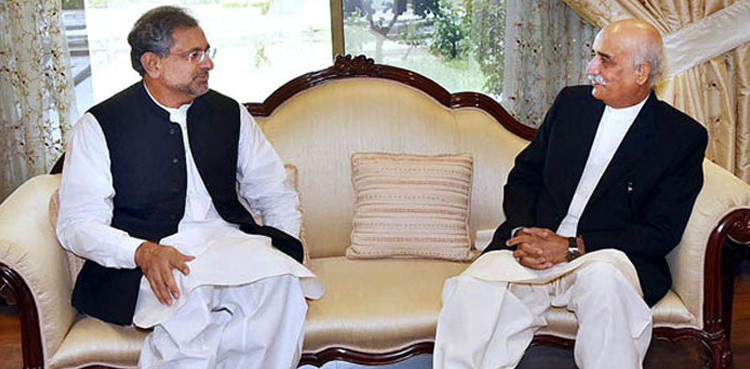 PM Abbasi, Khursheed Shah meet today to decide Caretaker PM