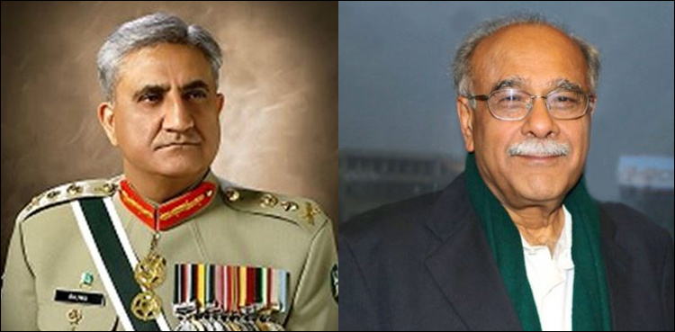 Army chief praises PCB chairman Najam Sethi